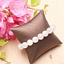 Moonstone white beaded bracelet 12 mm