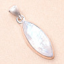 Moonstone rainbow cut pendant silver Ag 925 LOT20