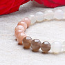 Moonstone multicolor beaded bracelet