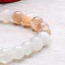 Moonstone multicolor beaded bracelet