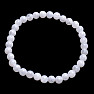 Moonstone white beaded bracelet 6 mm