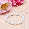 Moonstone white bracelet made of beads 10 mm