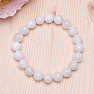 Moonstone white bracelet made of beads 10 mm