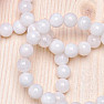 Moonstone white bracelet made of beads 10 mm