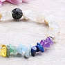 Moonstone bracelet chopped chakra with lava