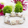 Moonstone luxury bracelet cut with beads