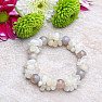 Moonstone luxury bracelet cut with beads