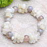 Moonstone luxury bracelet cut with beads