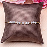 Moonstone cut drawstring bracelet