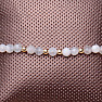 Moonstone cut drawstring bracelet