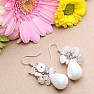 Moonstone and Mother of Pearl fashion earrings