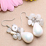 Moonstone and Mother of Pearl fashion earrings