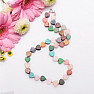 Cheerful semi-precious heart necklace