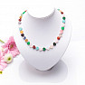 Cheerful semi-precious heart necklace