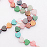 Cheerful semi-precious heart necklace