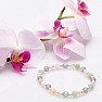 Amazonite beaded bracelet with pearls and opal