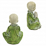 Buddhist monk figurine of a praying boy colored