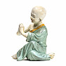 Buddhist monk statuette boy Namaste colored