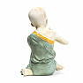 Buddhist monk statuette boy Namaste colored