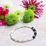 Morganite - beryl pink emerald luxury beaded bracelet with lava