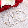 Morganite - beryl pink emerald bracelet extra AA quality cut beads