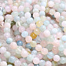 Morganite - beryl pink emerald bracelet extra AA quality cut beads