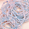 Morganite - beryl pink emerald bracelet extra AA quality cut beads variant blue