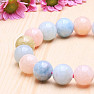 Morganite - beryl pink emerald bead bracelet extra 12 mm