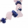 Lapis lazuli and rose gold bracelet chopped extra