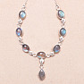 Labradorite necklace silver Ag 925 N1328