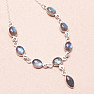 Labradorite necklace silver Ag 925 N1328