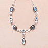 Labradorite necklace silver Ag 925 N1334