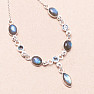 Labradorite necklace silver Ag 925 N1334