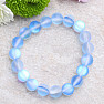 Tan Blue sky aura beaded bracelet