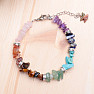 Chakra bracelet chopped with metal ornaments