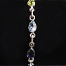 Chakra drop bracelet Ag 925