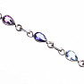 Chakra drop bracelet Ag 925