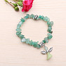 Aventurine baby bracelet with a little angel