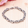 Bracelet Royal pattern Byzantine stainless steel 20.5 cm