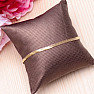 Elegant bracelet Herringbone stainless steel gold color 18.5 cm