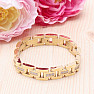 Bracelet Watch band style stainless steel gold color 23.5 cm