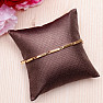 Fashion unisex bracelet made of stainless steel gold color 21 cm