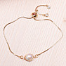 Keshi pearl bracelet drawstring