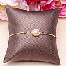 Keshi pearl bracelet drawstring