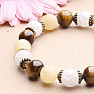 Tiger's eye, crystal, jade bracelet RB Design 84