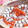 Carnelian and rock crystal bracelet RB Design 87