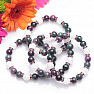 Jadeite purple-green and cracked crystal bracelet RB Design 140