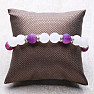 Agate cracked purple and jadeite bracelet RB Design 66