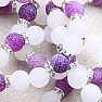 Agate cracked purple and jadeite bracelet RB Design 66