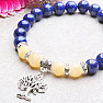 Lapis lazuli with jade and tree of life bracelet RB Design 67